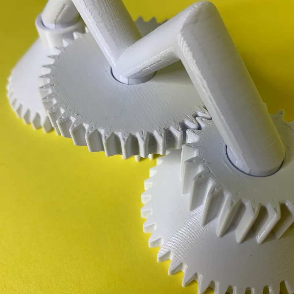 Print in Place Compound Gears by JBVCreative, Download free STL model